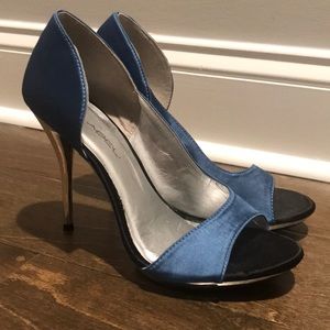 Blue and silver C Label heel- like new- sz 8
